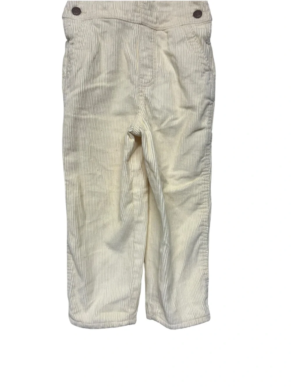 OshKosh B'gosh Cream Corduroy Overalls 4T